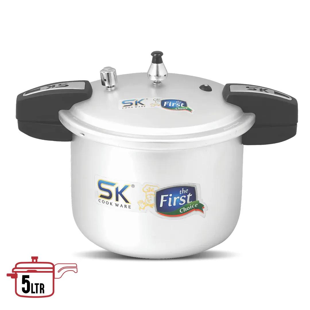 High-Quality 5L Aluminium Pressure Cooker 2 Pc Set for efficient Cooking