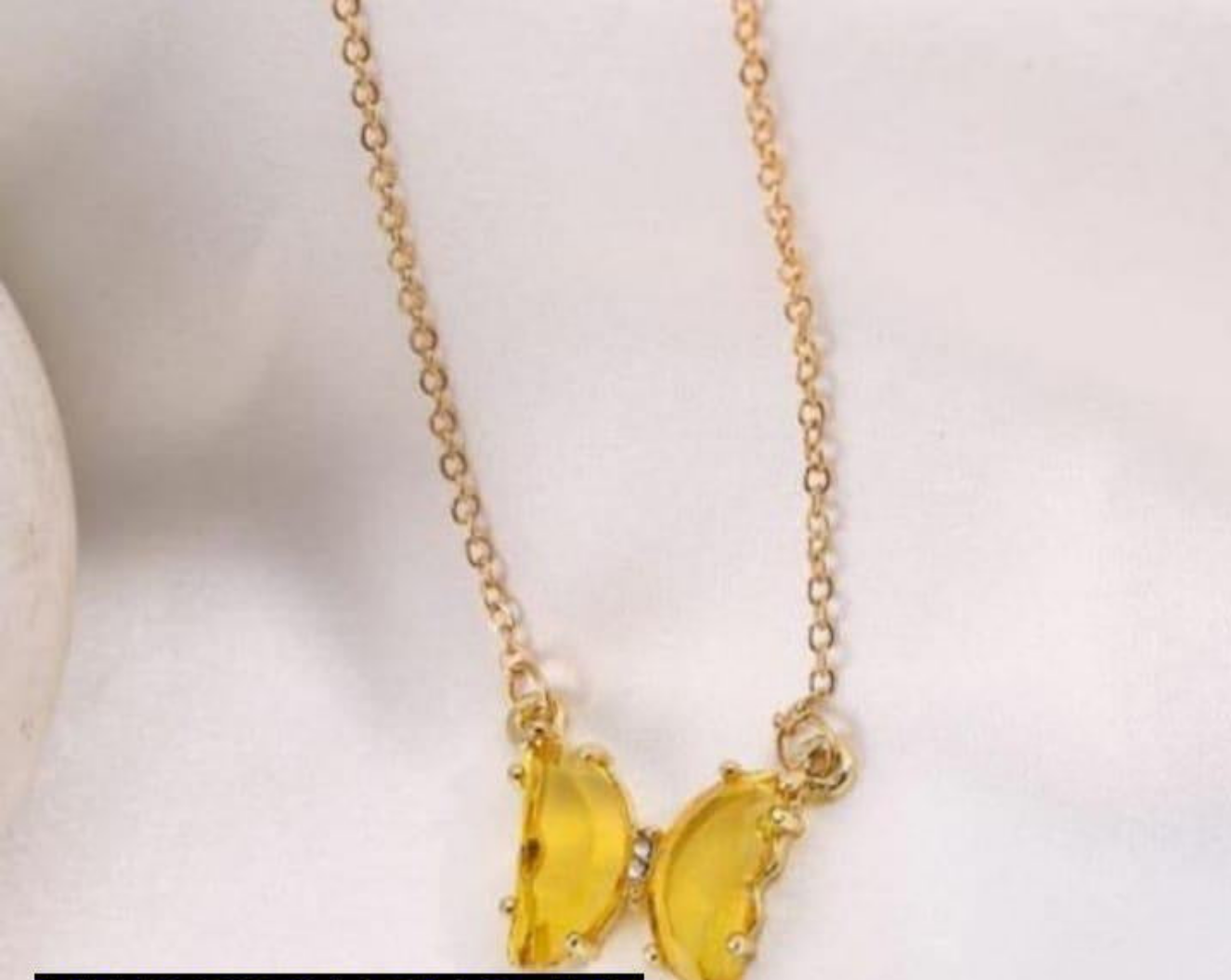 Butterfly Design Crystal Pendant