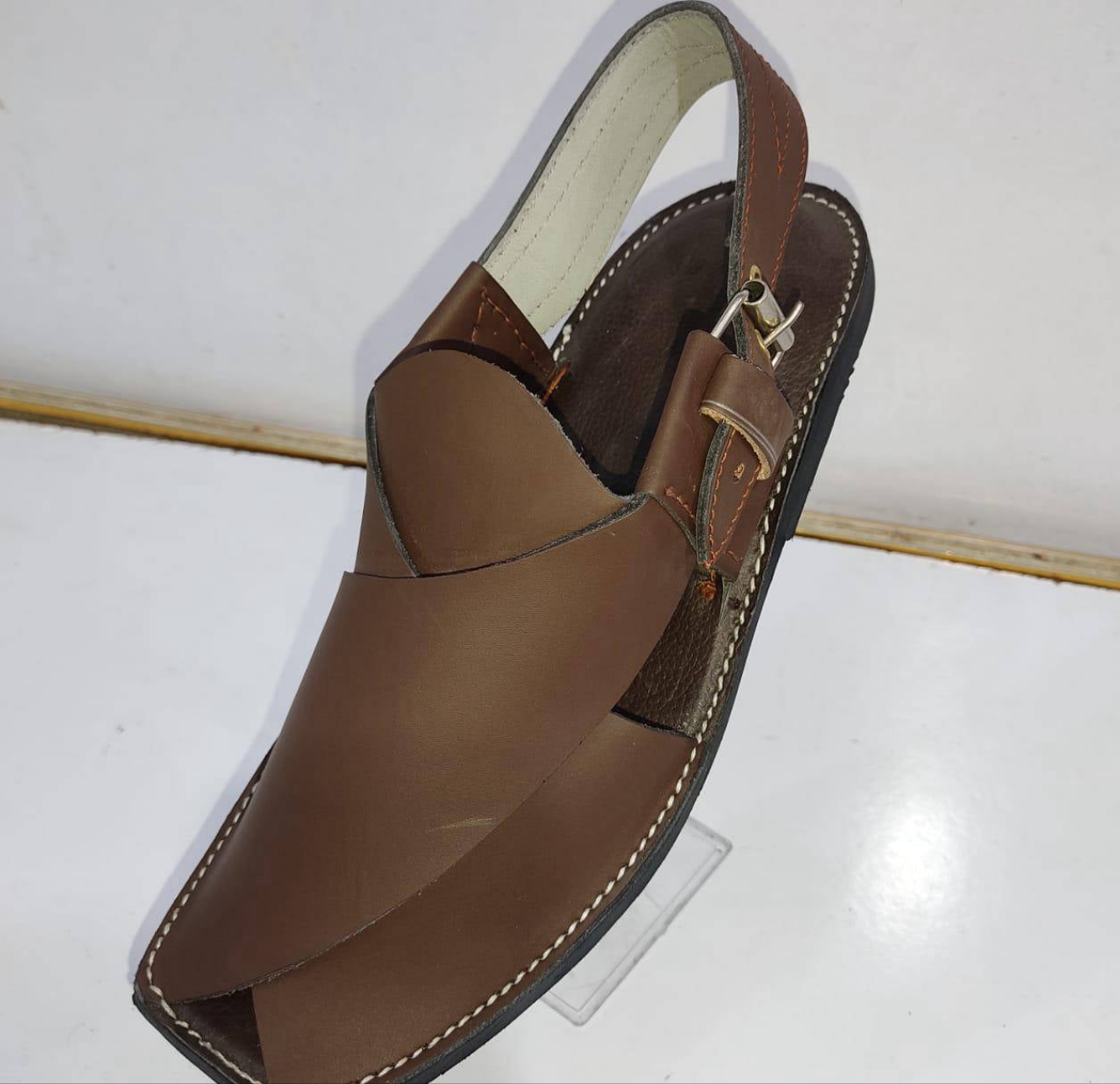 Leather Afridi Chappel for Men