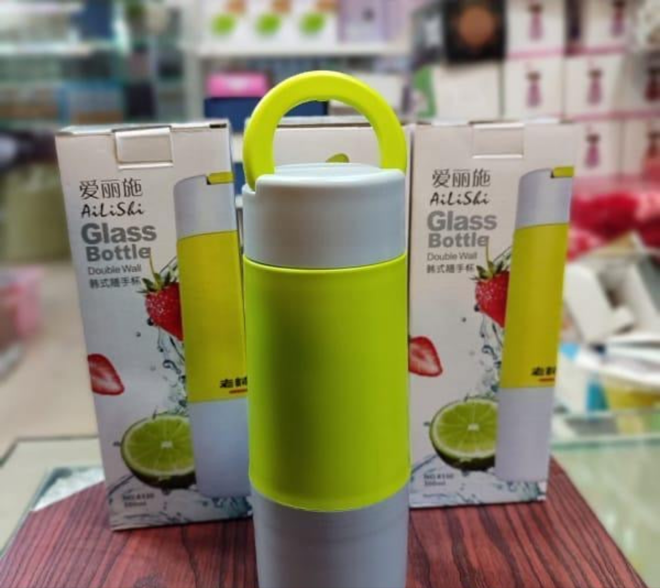 Glass Water Bottle, 350ML