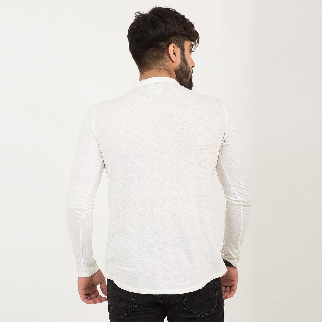 Men's Cotton Jersey Kurti-Style Shirt – Soft, Breathable & Stylish