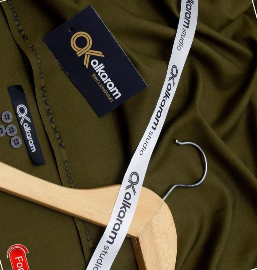 Men’s Unstitched Wash And Wear Plain Suit